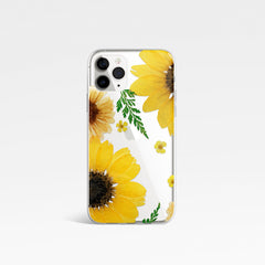 Phone cases with pressed flowers