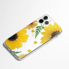 Phone cases with pressed flowers