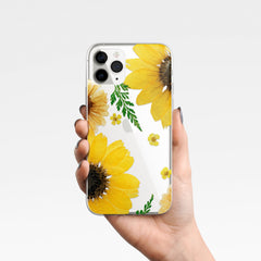 Phone cases with pressed flowers