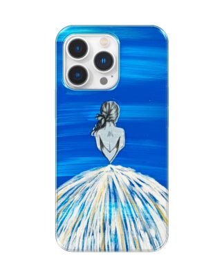 Stargazing Princess Hand-Painted Phone Case