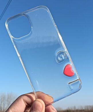 letter and heart phone case