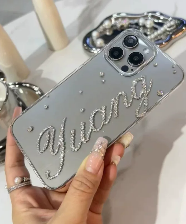 custom rhinestone name phone case