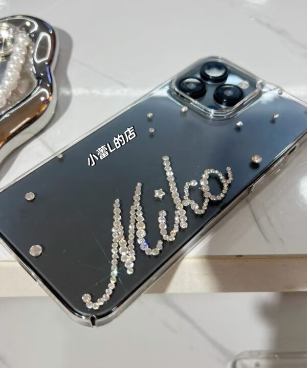 custom rhinestone name phone case