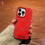 Name customizable phone cases with sticker and nail line - Image 4