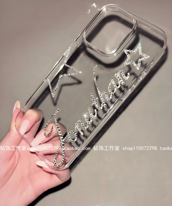 custom rhinestone name phone case