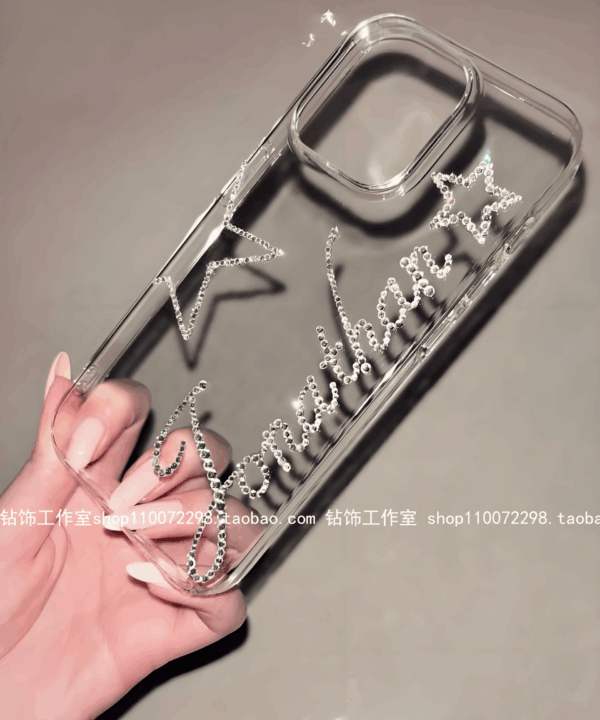 custom rhinestone name phone case