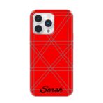 Name customizable phone cases with sticker and nail line